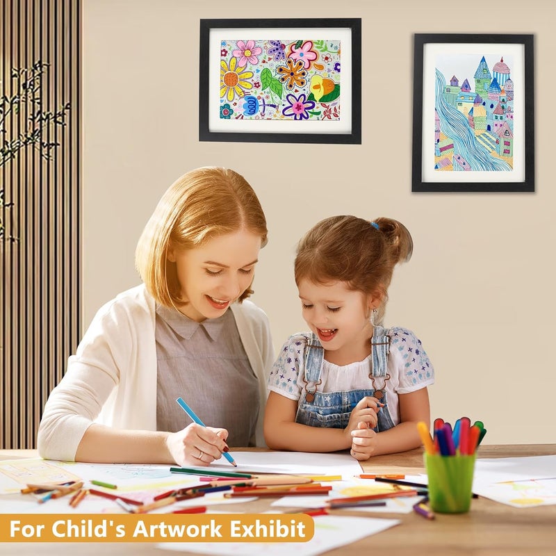 timoplus Kids Art Frames Front Opening A4, Childrens Artwork Display Picture Frame, Display Pictures in Portrait or Landscape, Artwork Display Storage Frames For Children Drawing Crafting,Holds 100 Paper Pcs - Image 4